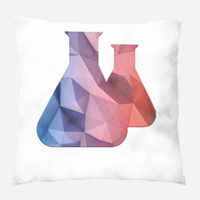 Housse de coussin d'extérieur carré et insert Science