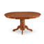 Ensemble de table de salle à manger 5 pièces comprenant une table de cuisine ovale avec rallonge papillon et 4 chaises de salle à manger, 42 po x 60 po, brun selle-124281012-124281010-124281013