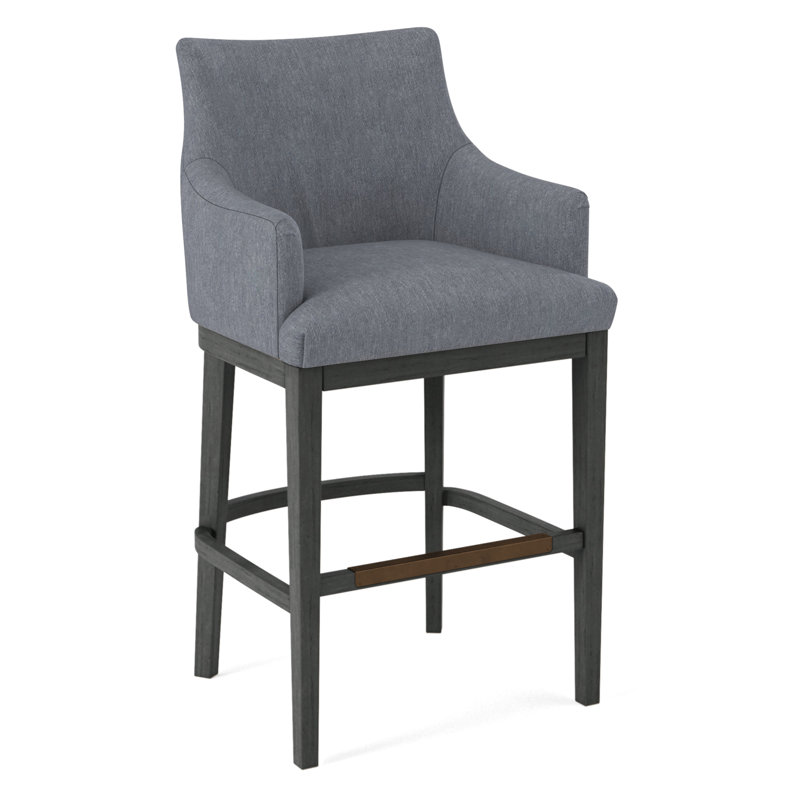 Upholstered Stool, 61703-88, Black