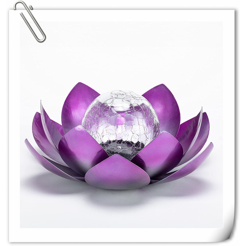 Decoration 3.6'' Solar Powered Integrated LED Lawn Ornament, Pink