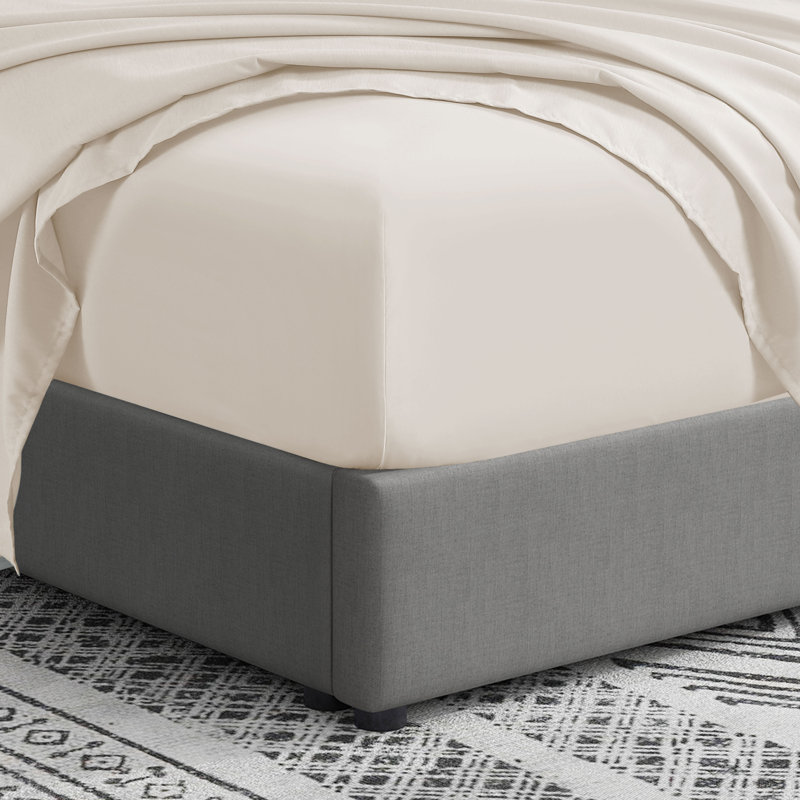 Swift Home Ultra-Soft 4-Piece Sheet Set - Essential 1800 Series Microfiber - Fits Mattress up to 14" Thick - Peach Fuzz, Durable, Easy Care