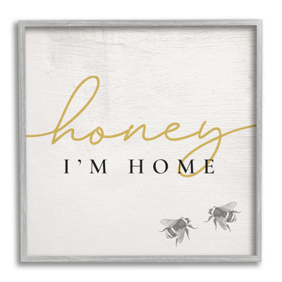 «Honey I'm Home Greeting», art textuel