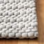 Tapis gris clair / ivoire en laine tissé à plat Sullivan-1865346113