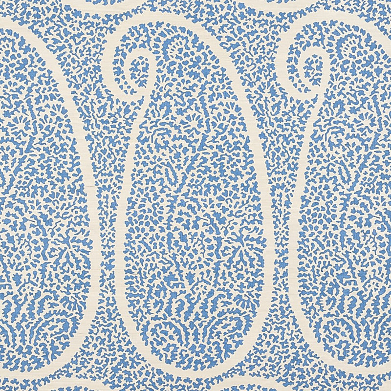 Ambala Paisley Sisal Wallpaper, Blue
