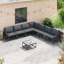  Garden Sofa Set 8 Pcs Anthracite Steel