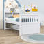 Valbona Twin 4 Drawers Wood Bookcase Platform Bed