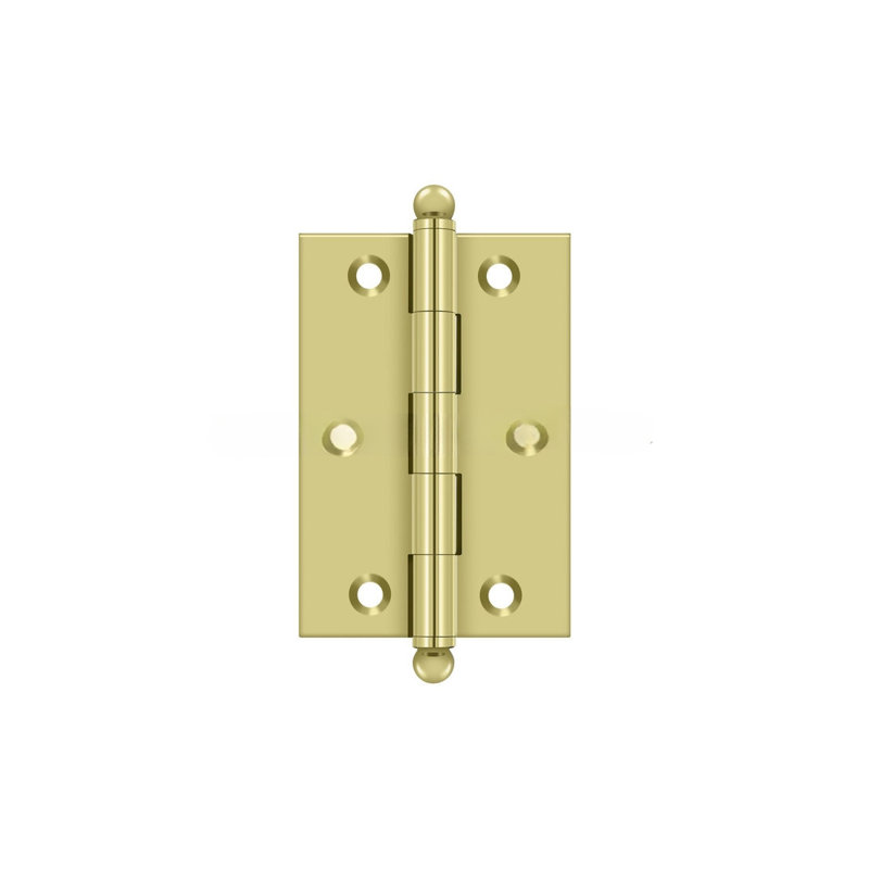 3'' x 2'' Butt Bearing Hinge, Polished Brass