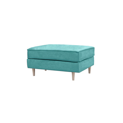 Boubacar 93cm Wide Velvet Rectangle No Pattern Standard Ottoman