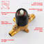 Robinet de douche avec valve brute