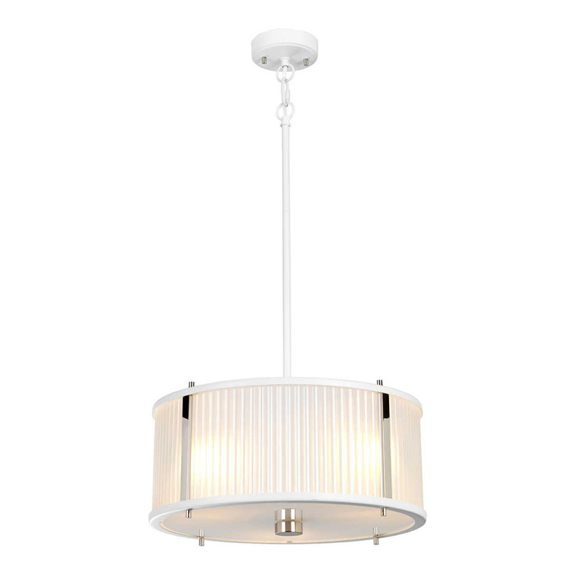 Morada 3 - Light Drum Pendant, White