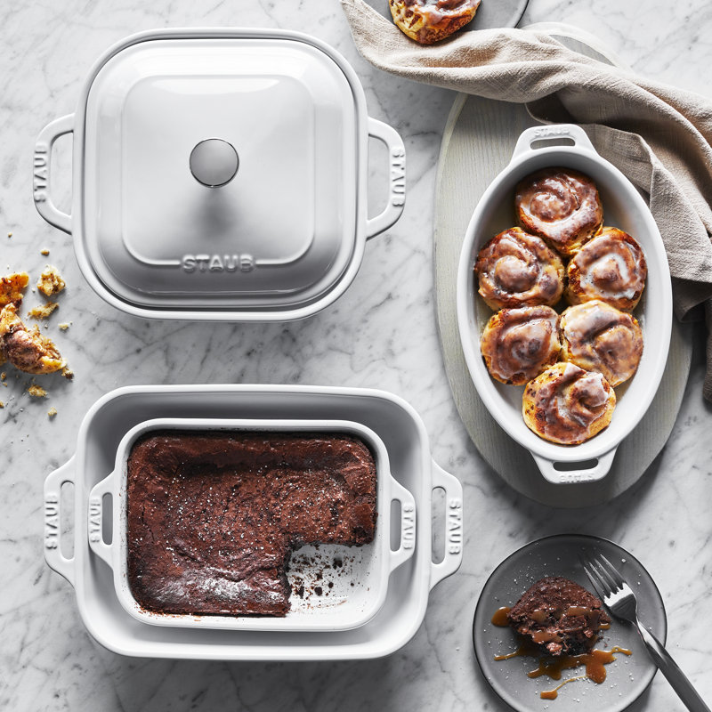 Staub Stoneware - Mixed Baking Dish Sets 5-Pc Mixed Baking Dish Set - Matte Black, White