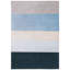 Tapis rayé bleu / gris Aslin-1285513936
