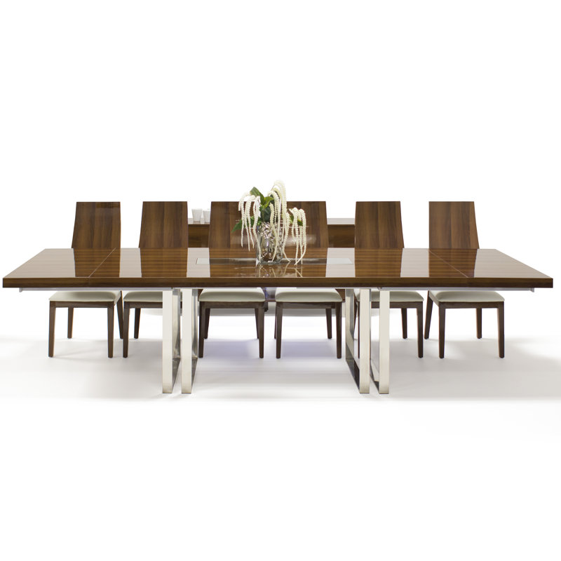 Applebaum Extendable Metal Base Dining Table
