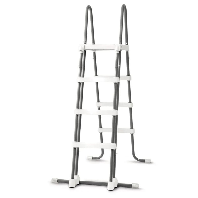 VidaXL Steel Frame Set Pool, Gray,  179.9" W x 48" H