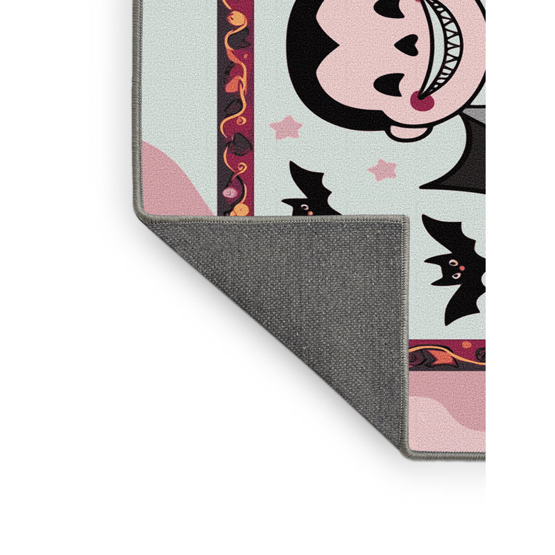 Tapis de vacances d'Halloween The Holiday Aisle®, Tapis de couloir 2 pi x 4 pi