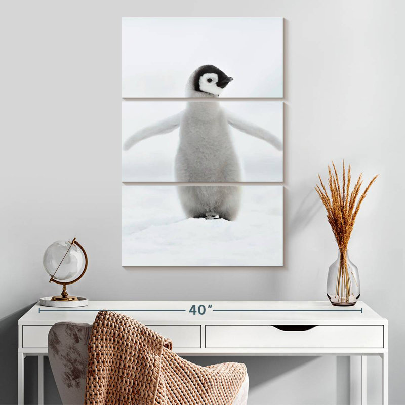 Brampt Lone Emperor Penguin, 32" H x 20" W