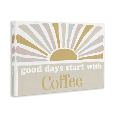 Art mural sur toile Good Days Coffee par Elizabeth Medley