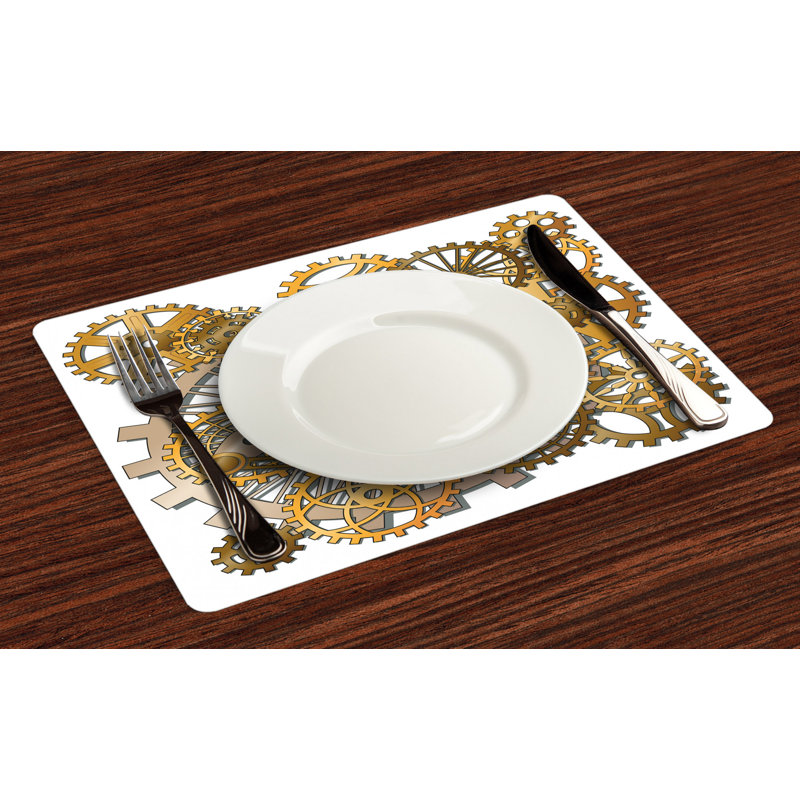 Polyester Abstract Rectangle Placemat