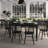 Solid Wood Commercial Grade Dining Table with Turned Legs-492009500-507436984