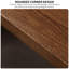 Ensemble de table de salle à manger rectangulaire moderne en bois massif-106238113