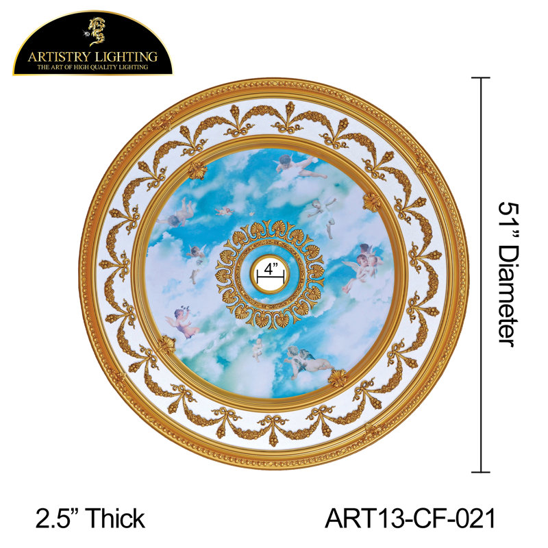 Motif ange rond 51 po