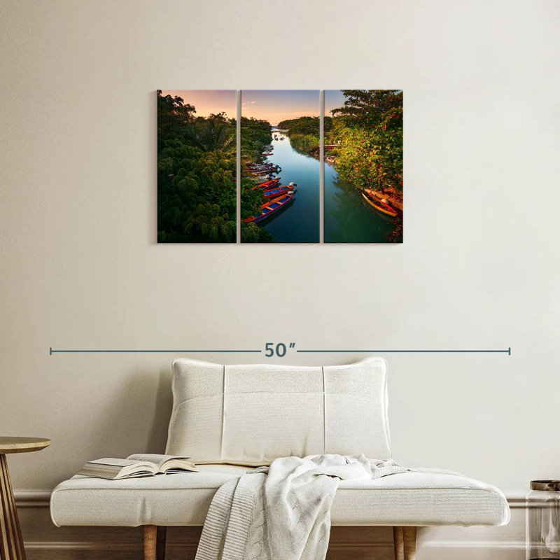 Alvord Jamaican Boats, 20" H x 33" W