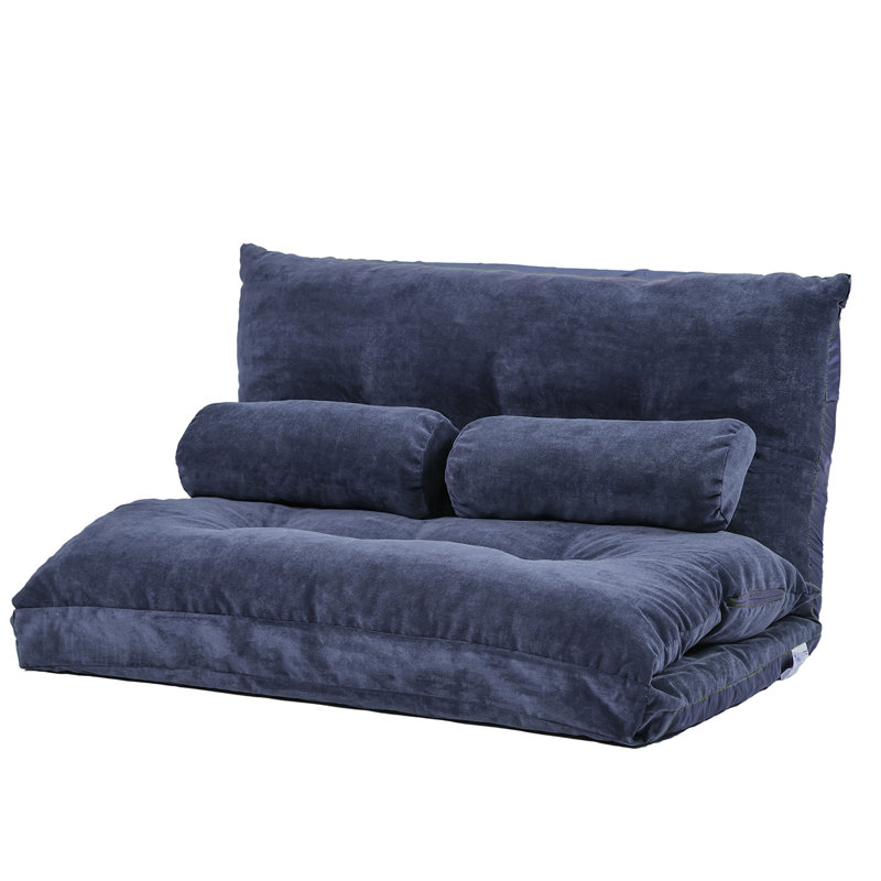 Matelas de futon Moroyola 23, Velours bleu marine antique