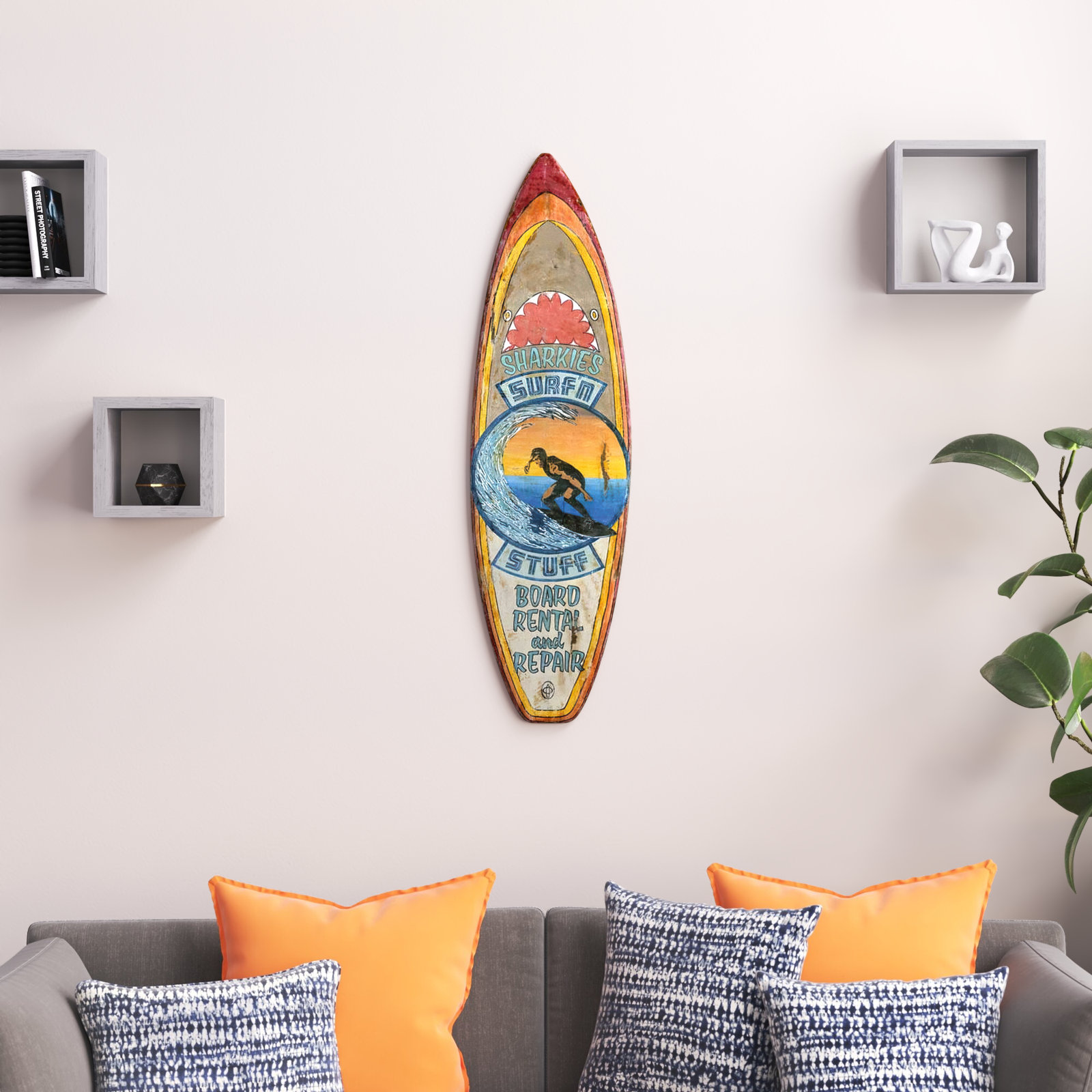 Beach wall store decor