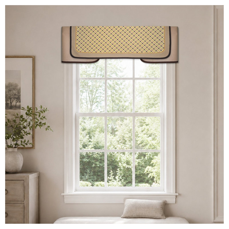 Cantonnière droite sur mesure - Ensemble de parure de fenêtre sur mesure réutilisable