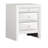 Elegant Contemporary White Nightstand-1749157857