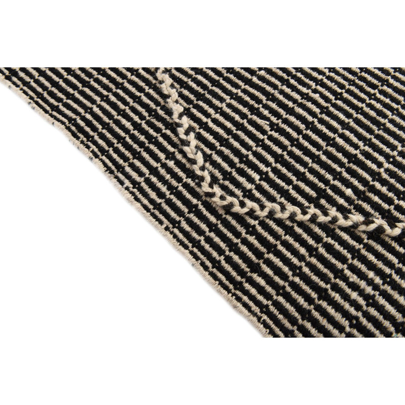 Tapis noir et blanc Outen