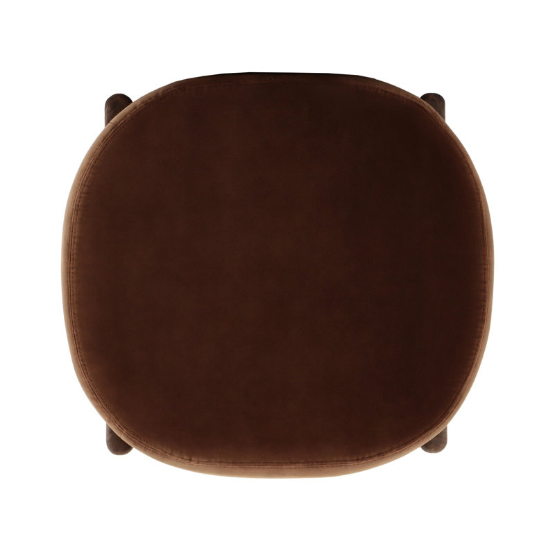 Kirby Accent Stool, 20.25" H x 22.5" W x 22.5" D, Cotton Blend, Surrey Ochre