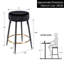 Tabourets de bar modernes en métal et en velours de 15,4 po de largeur avec repose-pieds dorés Seattle-1537499572-1559916672