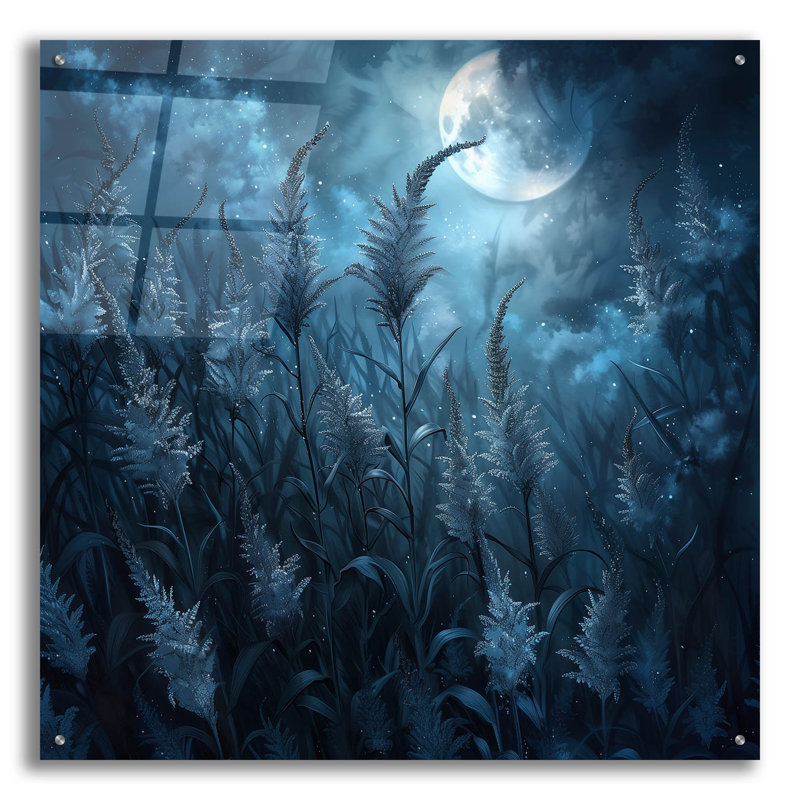 «Moon Dance» par r3darch0n, art mural en verre acrylique, H 36 po x l 36 po x P 0,2 po