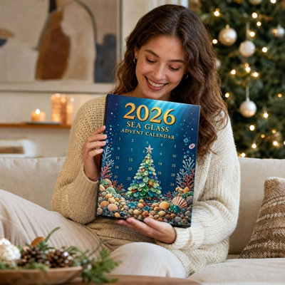 2026 Advent Calendar 24 Day Christmas Countdown Calendar with Mini Christmas Tree Ornaments Themed Holiday Advent Gift for Kids Adults Home Tabletop C