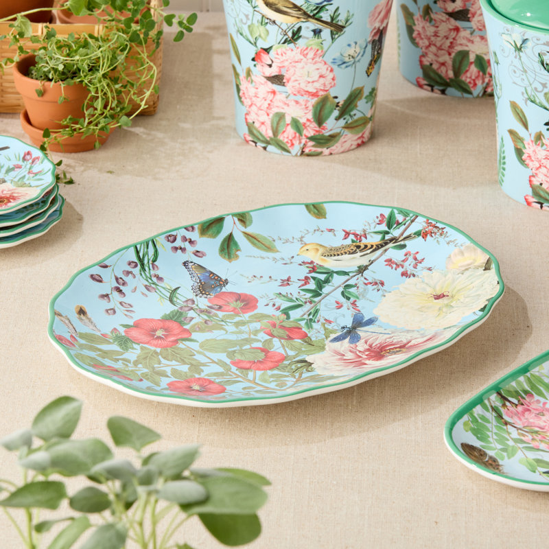 Flora Oval Platter 14" x 10"