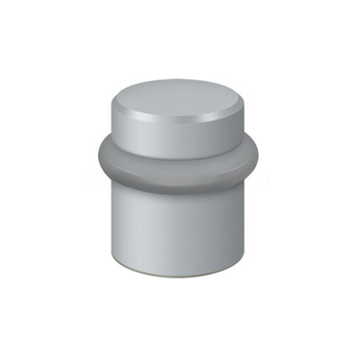 Deltana UFB4505U26D Round Universal Floor Bumper 1-1/2", Solid Brass in Brushed Chrome