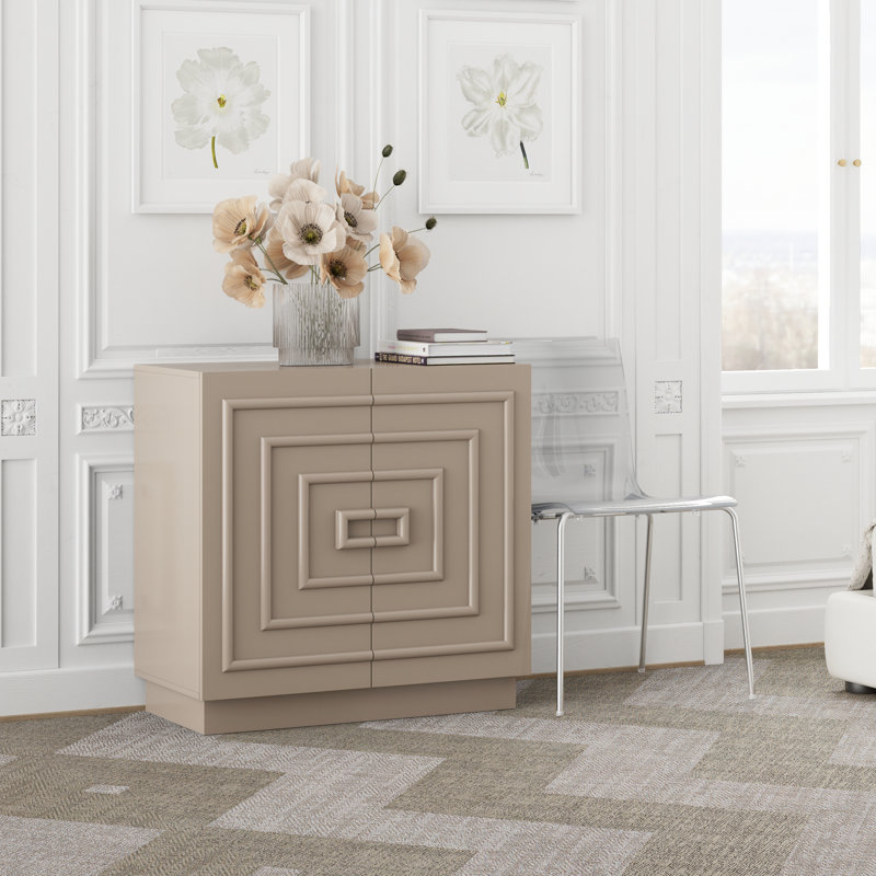 Armoire de rangement 2 portes Modern Modern, Gris