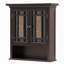 Armoire murale amovible à deux portes avec portes en mosaïque en verre Caleb, tablette réglable pour le rangement de la salle de bain ou de la maison-16556933