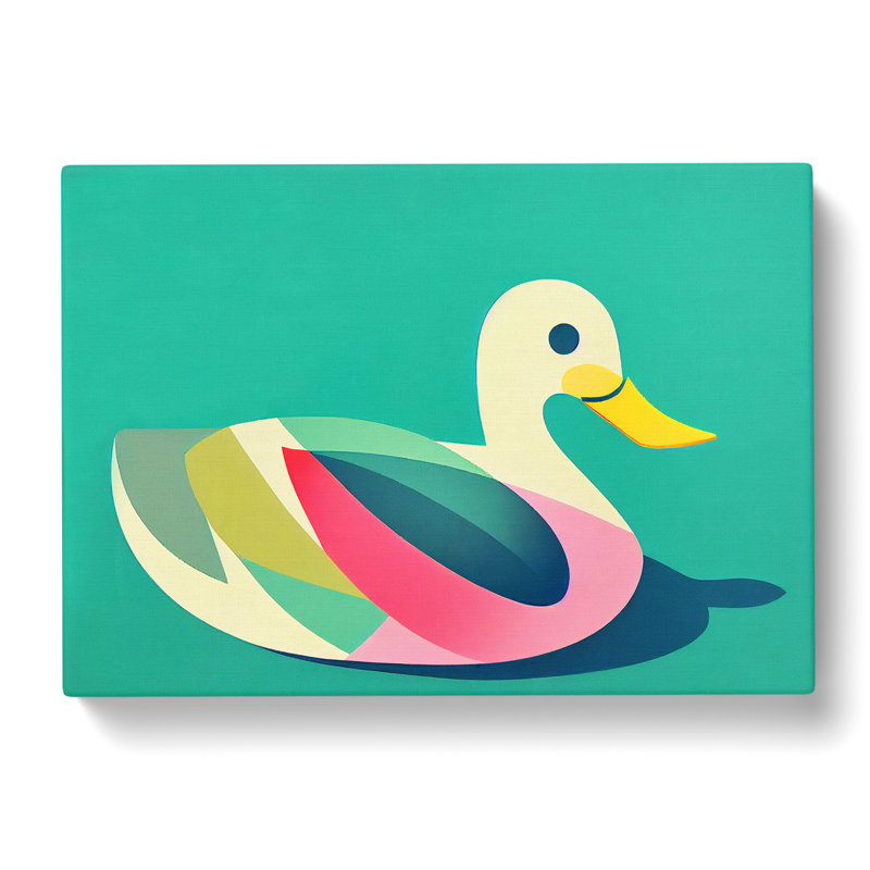 Dramatic Abstract Duck - Wrapped Canvas, 35cm H x 50cm W x 3cm D
