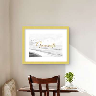Namaste - Best Sellers Sea Framed Matted Print | Home Decor