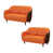 Similicuir orange