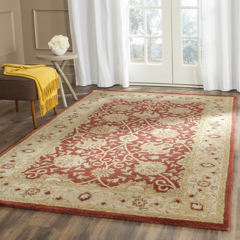 Oriental Wool Hand Woven Area Rug, Rectangle 183 x 274cm
