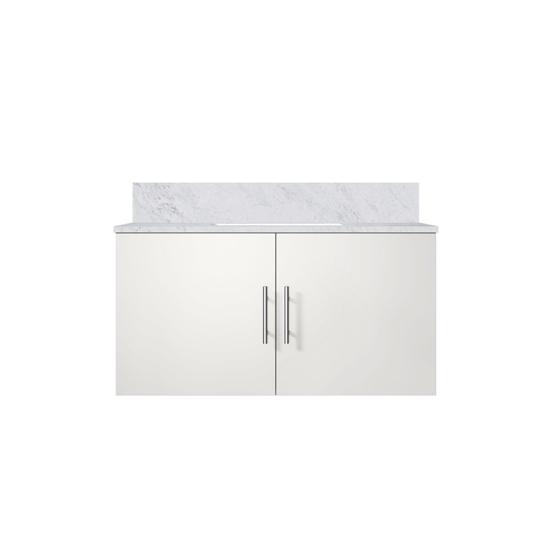 Meuble-lavabo de salle de bain avec comptoir en marbre de Carrare (SINK SINK)