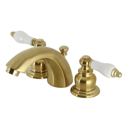 Robinet de salle de bain victorien à large entraxe avec bonde