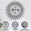 Grande horloge murale Lycinda Sunburst