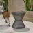 Stylish Hourglass Outdoor Side Table