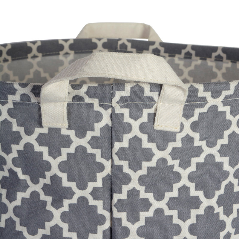 Sedgwick Fabric Laundry Hamper with Handles, Gray
