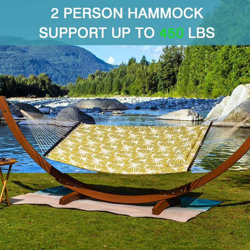 Hamac à barreaux doubles Hornbuckle, Jaune