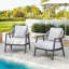 Ensemble de 2 fauteuils club en corde Orla